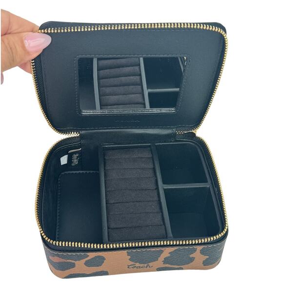 Coach Jewlery Box with Leopard print  New - Picture 2 of 8